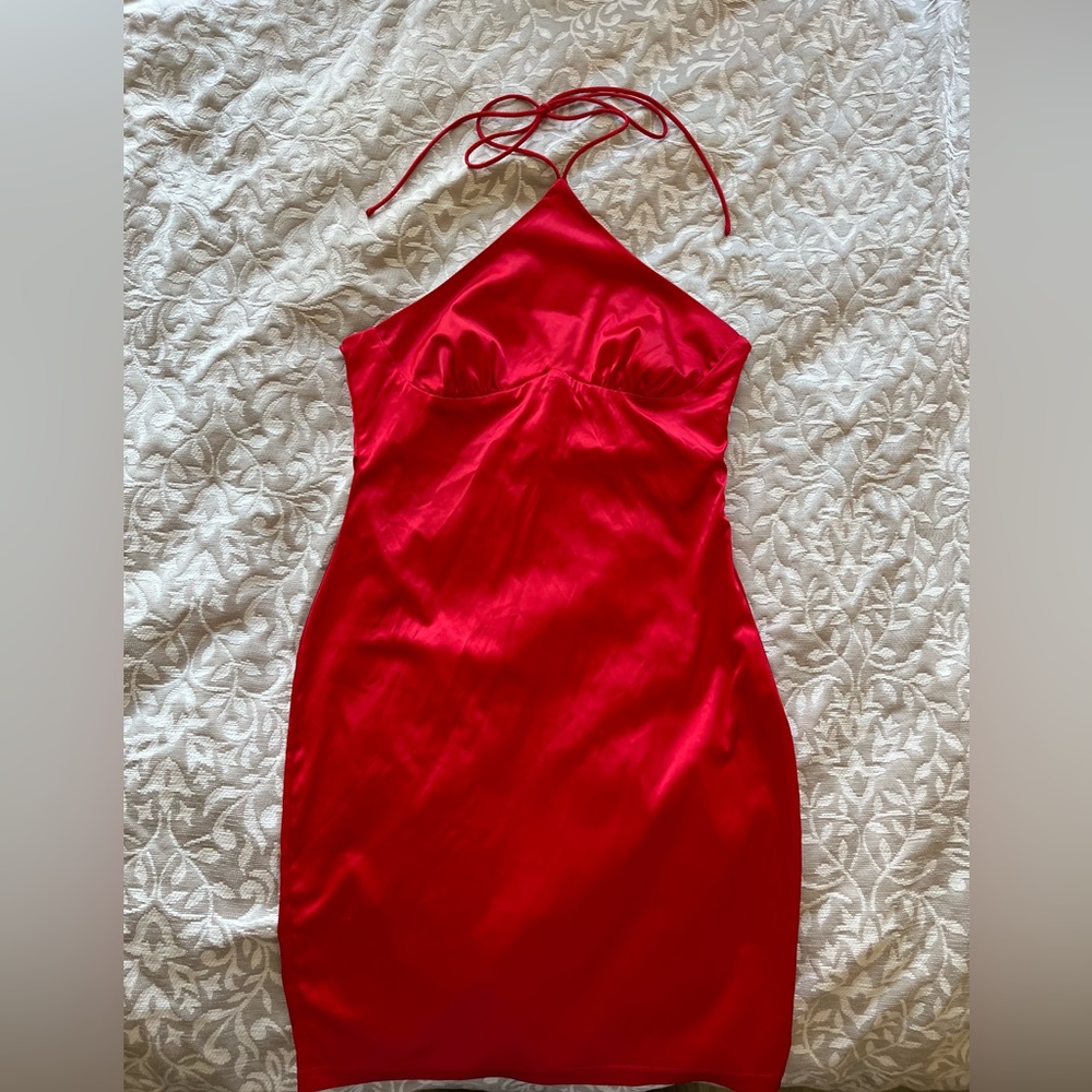 Fashion Nova satin mini dress